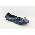 Updated Leather Women Shoes with Charming Bow